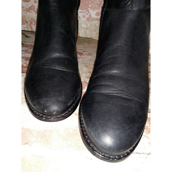 Cole Haan Primrose Black Leather Tall Riding Boots - Picture 15 of 16